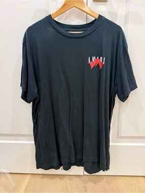 Amiri mens Black Graphic three Heart Logo Tee XL